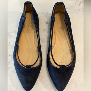 Talbots Blue Suede Flats